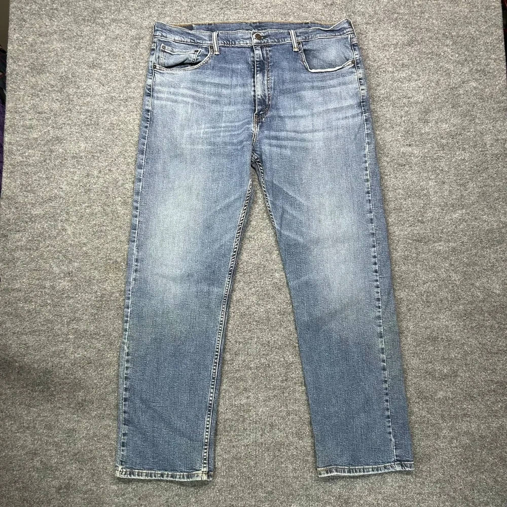 Levi's 505 Jeans Men's Blue Denim Stretch High Rise Classic Straight Fit - 40X32